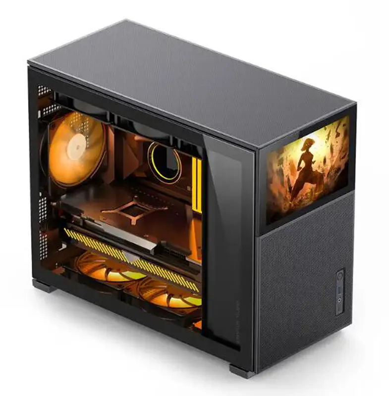 ขายร้อนคอมพิวเตอร์ Jonsbo D31 ตาข่ายหน้าจอรุ่นสีดํา RGB กลาง Tower กรณี PC กรณีเกม