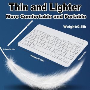 Mini teclado y ratón Bluetooth ergonómico recargable klavye mouse combo de teclado y ratón inalámbrico para tabletas y computadoras - Product Image 5