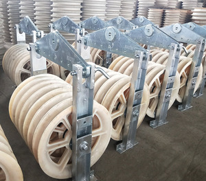 Factory 822 Series Large Diameter Nylon/Steel Sheave <strong>Stringing</strong> Pulley <strong>Blocks</strong> Timing <strong>Single</strong>/Three/Five/Seven-Wheel Pulley OEM - Product Image 6