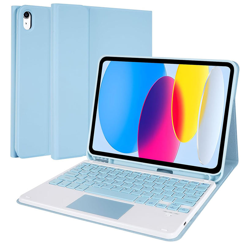 Boîtier bleu glacier + clavier de même couleur