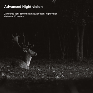 High Quality IP65 Waterproof 24MP Trail <strong>Camera</strong> 3 PIR Motion Sensors Full HD Night Vision 2.0&quot; LCD Extended Battery Life - Product Image 3