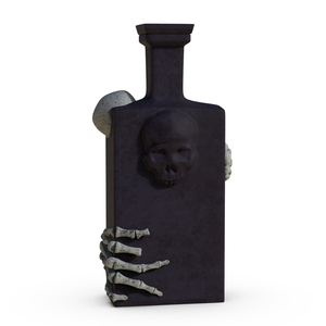 Biểu Tượng Tùy Chỉnh Sứ Alcohole Uống Whiskey Tequila Decanter Ngày Của Hộp Sọ Chết Rỗng Sang Trọng Màu Đen Mờ Gốm Rượu Vang Chai - Product Image 5