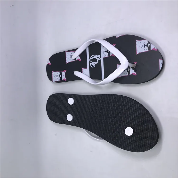 Custom Logo flower Sandals Women Shoes Summer Beach Slippers Rubber Flipflops Casual Flip Flops for Womens