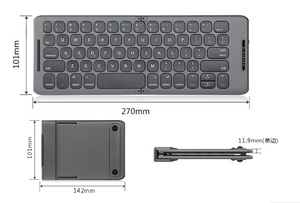 Foldable Blue Tooth-compatible <strong>Keyboard</strong> USB Type C for Windows Android IOS for iPad Tablet PC Phone <strong>Keyboard</strong> 3-Device Sync - Product Image 2