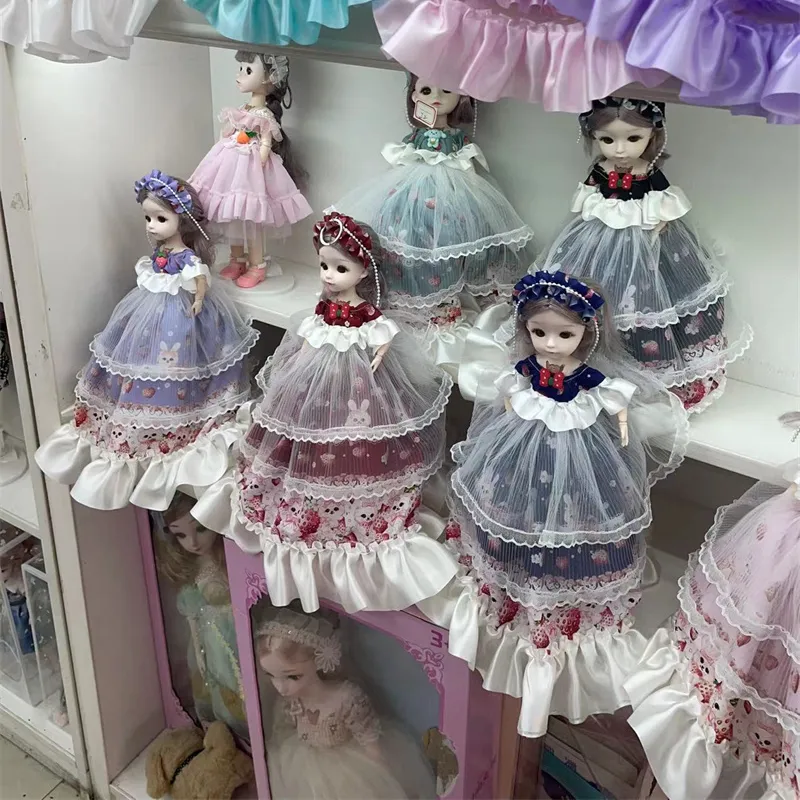 Venta al por mayor de moda BJD Barbiees muñecas princesa niña juguete Mini muñeca Bjd muñeca o vestir accesorios de ropa princesa