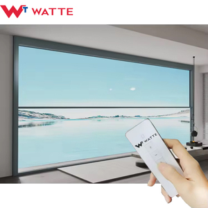 Intelligent Remote Control Motorized Vertical Slide Balcony <strong>Windows</strong> Electric Automatic Aluminum Glass Lift up <strong>Window</strong> - Product Image 1