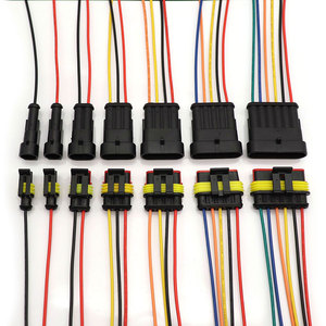 Conector a prueba de agua Delphi, montaje de cable de conector de 2 pines 2 P, conectores automotrices sellados/, 1 unidad - Product Image 1