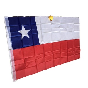 Wholesale 100% Polyester 3x5ft Stock Printed Chilean <strong>Chile</strong> Flag