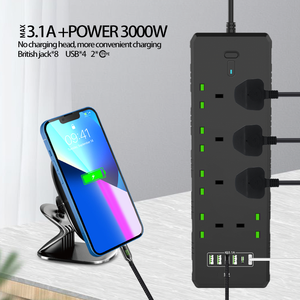 Multi enchufe portátil Reino Unido Gsm toma de corriente Placa de extensión Universal Usb enchufe con Usb para el hogar al aire libre - Product Image 3