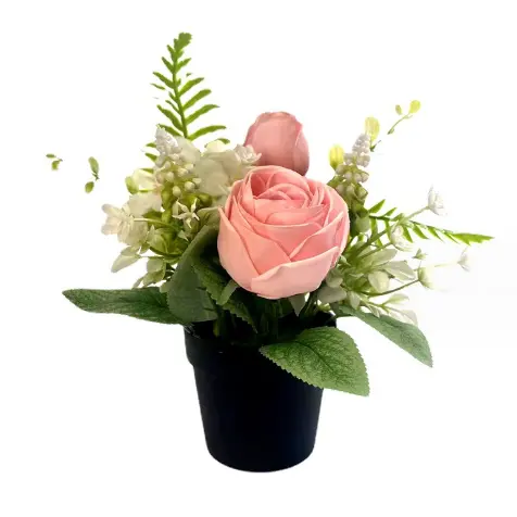 2023 Decorações florais mini vasos de plantas nórdico flores artificiais para mesa
