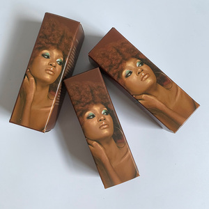 กล่องใส่ลิปสติกพร้อมโลโก้กล่องใส่ลิปกลอสใหม่กล่องใส่เครื่องสำอางสีน้ำตาลสุดสร้างสรรค์ - Product Image 1