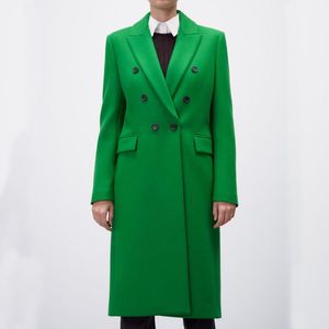 Source Factory Wholesale Fashion Design New Women's Wool Blend Slim Overcoat <strong>Coat</strong> - Product Image 3