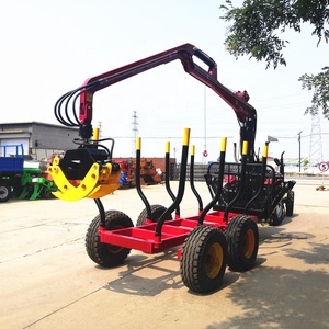 China Samtra!! Forest <strong>Machines</strong> 3 Ton <strong>Timber</strong> Trailer, Logging Trailer with Crane - Product Image 3
