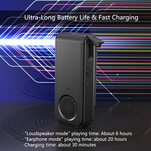 Mini altavoces Bluetooth inalámbricos portátiles con micrófono incorporado Altavoz portátil con clip para teléfonos móviles - Product Image 6