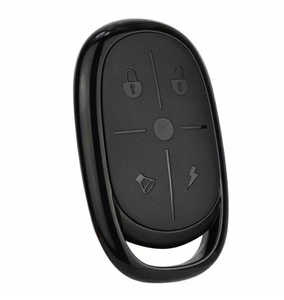 Chiave di telecomando in plastica nera con gancio codice fisso interruttore Wireless telecomando a 4 pulsanti - Product Image 2