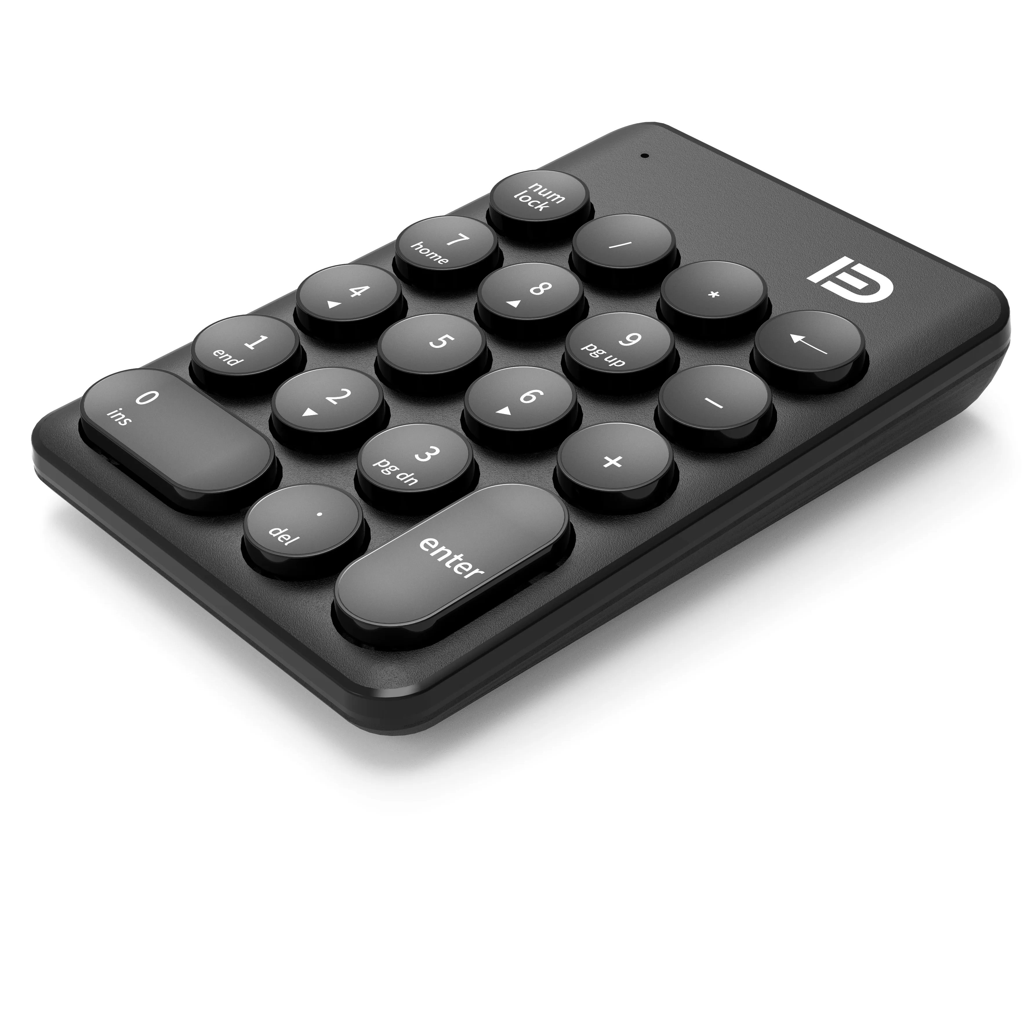 FD iK6610 özelleştirme kablosuz klavye Mini Usb mavi kanal 2.4G sayısal klavye Oem kutusu