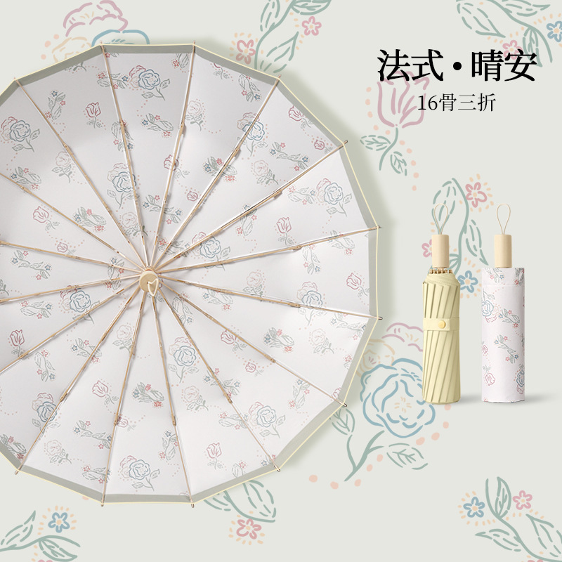 กาวสีสามพับ 16 กระดูก ฝรั่งเศส ชิงกัน