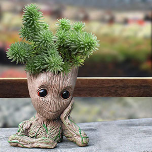 Toptan üretici reçine yetiştiricilerinin açık ağaç adam bebek Groot oyuncak ucuz bitki saksıları - Product Image 2