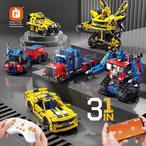 Robot telecomandato FC9007-9008 modello intellettuale di Kidsren Robot meccanico in plastica assemblato - Product Image 1
