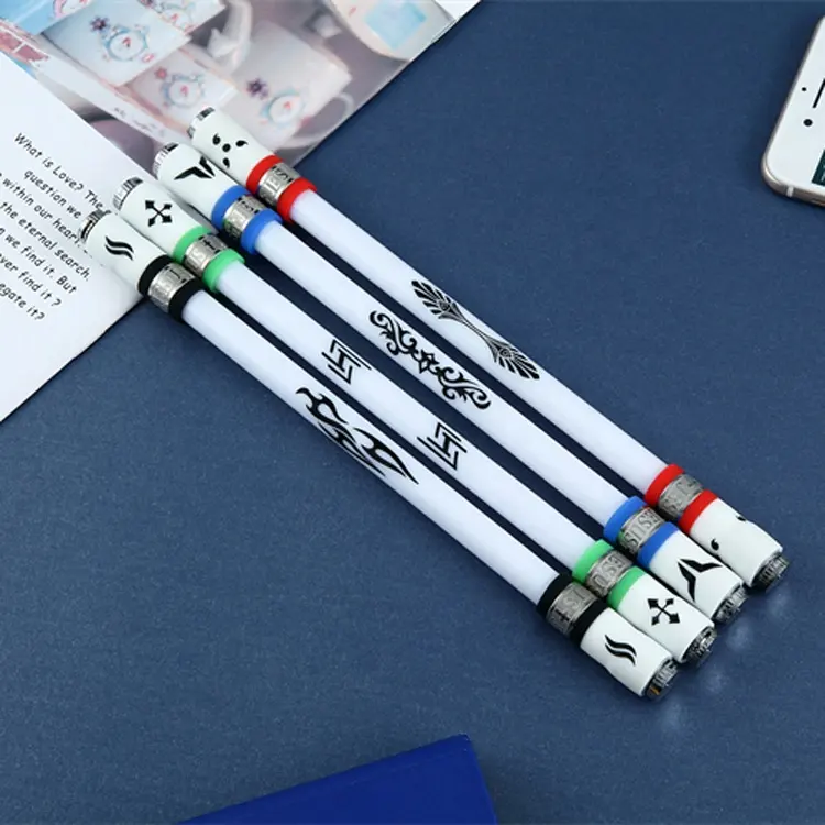 Factory Direct Sale Spinning Gaming Toy Ballpoint Ball Pen With Led Light