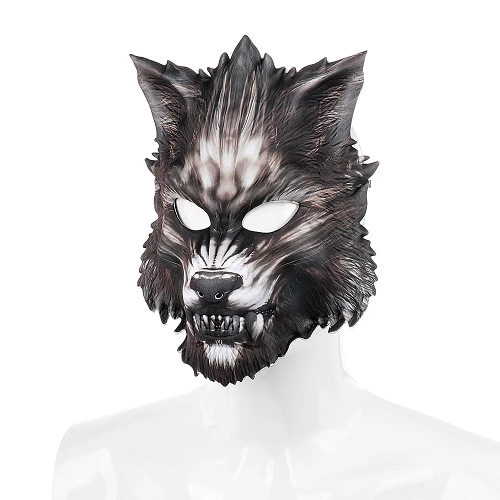 2023 Halloween Carnival Party Masquerade EVA Half Face Animal Wolf Masquerade Mask