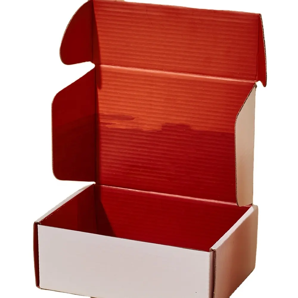 Kotak mailer kertas bentuk buku merah logo foil emas grosir kustom mewah ramah lingkungan dengan tas untuk butik