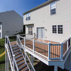 New Arrival Black <strong>Hollow</strong> Round Balusters Deck Railing DIY Steel Iron <strong>Railings</strong> for Staircase in Open Air