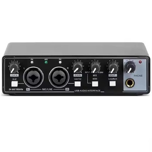 Interfaz de audio USB profesional MD22 con resolución de 24 bits/192kHz, potencia de 48V, diseño portátil para guitarra y equipo de audio - Product Image 1