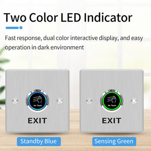 Contactless Infrared No Touch <strong>Exit</strong> <strong>Button</strong> <strong>IR</strong> Door Lock Release Switch Metal <strong>Button</strong> for Access Control System Outdoor Waterproof - Product Image 3