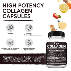 Sıcak satış 100% organik kollajen ve C vitamini takviyeleri cilt beyazlatma kapsülleri ve hapları yetişkinler için - Product Image 3