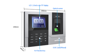 Dispositivo de Control de acceso a puerta con huella dactilar, dispositivo biométrico con WiFi, con base Web en la nube