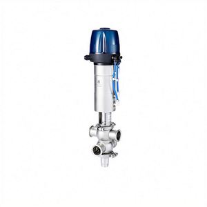 制造带C顶控制器的卫生双座混合防爆阀 - Product Image 4