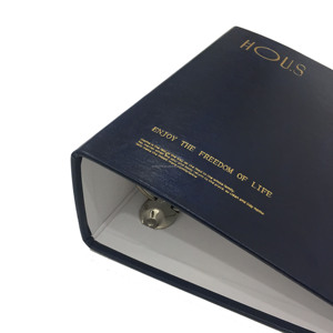 Carpeta A4 con impresión de logotipo personalizado y ángulos de Metal mango de cuero caja de almacenamiento de archivos de documentos carpeta de anillas 4 D carpeta de archivos - Product Image 2