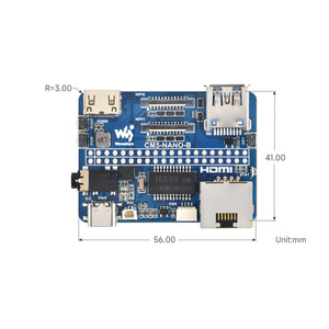Nano Base Board (B) für Raspberry Pi Compute Module 5 Gleiche Größe wie die CM5-Basisplatine für Compute Module 5 Lite / EMMC