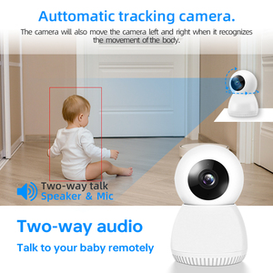 2 yönlü interkom küçük ağ kamerası hareket algılama kapalı Ptz Wifi güvenlik akıllı kamera ev için - Product Image 4