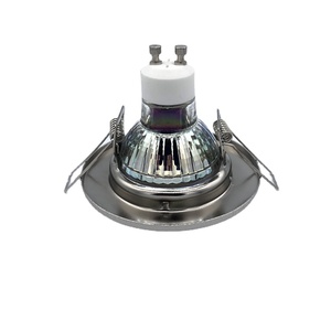 ไฟติดเพดาน LED แบบกลม, สีโครเมี่ยม MR11โคมไฟที่ยึดแบบ LED กรอบไฟสปอตไลท์ - Product Image 2