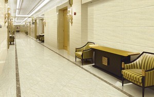 Travertin platte Beige Cremeweiß Villa Wand dekoration Größe 600x600mm Travertin fliesen Außenwand
