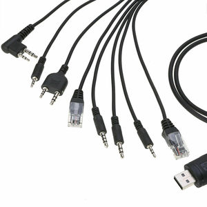Commercio all'ingrosso 8 in 1 cavo di programmazione USB + Software CD per Baofeng K-enwood Mot-orola Radio HYT - Product Image 1