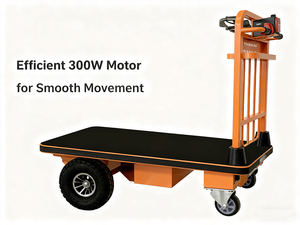 Truk tangan listrik dengan roda tebal untuk lokasi konstruksi dan transportasi gudang Battery Baterai - Product Image 6