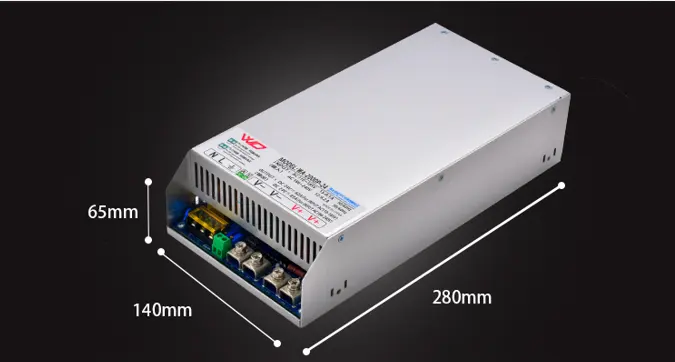 WEIDU WA-2000P-36 110v 230v Ac Dc 24v 36v 48v 60v 2000w yüksek güç Pfc endüstriyel anahtarlama güç kaynağı