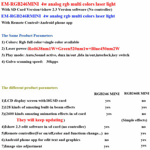 3w 4w Rgb <strong>Programmable</strong> Animation Mini Dj Laser Lighting for Stage Party - Product Image 2