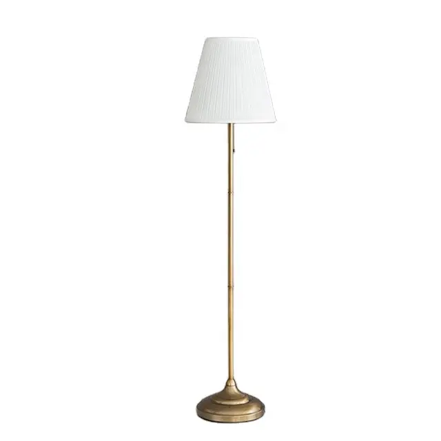 Nordic ARSTID Stil Retro einfache weiße Stoff Lampen schirm Home dekorative Lampe Wohnzimmer Schlafzimmer Licht Luxus Stehlampe Gold