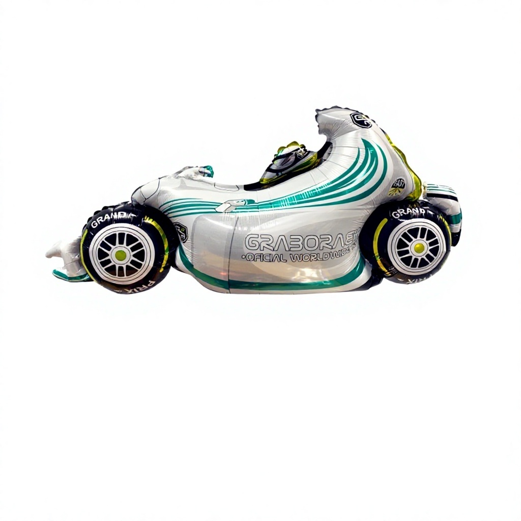 Voiture de course verte - 52*110cm