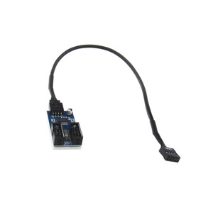 9ピンUSBヘッダースプリッターオス1〜2メスエクステンションUSB2.0マザーボード9ピン内部USBハブ - Product Image 6