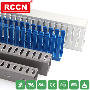 RCCN <strong>Low</strong> Smoke Halogen Free Wiring Duct VDR4040F/HF Halogen-free Wiring Duct Halogen Free Cable <strong>Trunking</strong> PCABS Cable Duct - Product Image 5