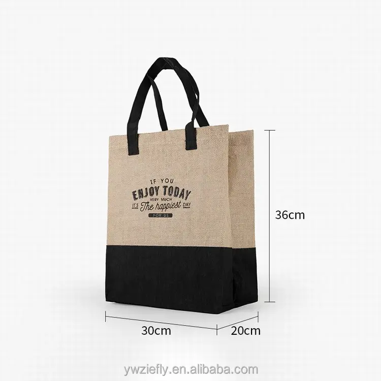 Custom Your Own Design Eco Reusable Foldable Print Logo Jute Burlap Canvas Shopping Jute Bag Tote