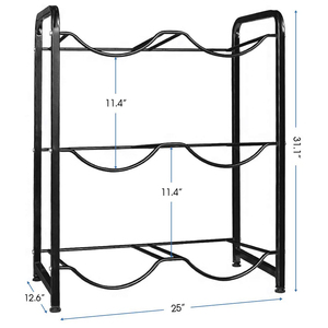 3-Tier Kim Loại Nhựa 5 Gallon Chai Nước Giá Nước Botter Chủ Đứng Tầng Thường Vụ Nước Chai Rack Hiển Thị - Product Image 4