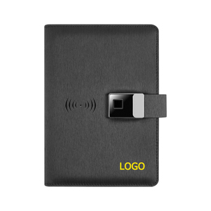 Custom Diary <strong>Notebook</strong> with Gift Box Business Gift Agenda Planner Power Bank Charging Fingerprint Lock <strong>Notebook</strong> - Product Image 1