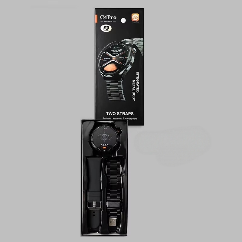 Black With Steel Strap