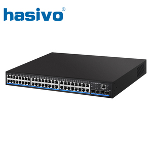 สวิตช์ PoE ที่มีการจัดการ QoS LACP VLAN รองรับพอร์ต48 Port PoE ที่มีพอร์ต4 SFP อัปลิงค์ L2